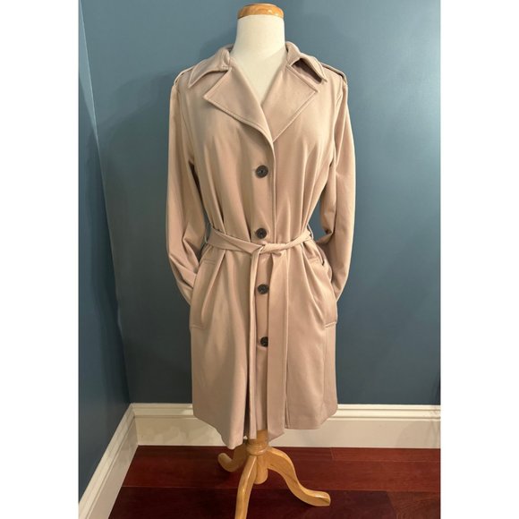 Simply Vera - Vera Wang Pleated Trench Coat - Picture 3 of 6